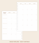 IMPRIMÍVEL Insert Planner - ME2P Mês em 2 Páginas (datado 2026 - meses contínuos)
