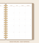 IMPRIMÍVEL Insert Planner - ME2P Mês em 2 Páginas (datado 2026 - meses separáveis