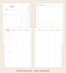 IMPRIMÍVEL Insert Planner - ME2P Mês em 2 Páginas (datado 2026 - meses separáveis