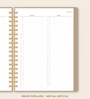 IMPRIMÍVEL Insert Planner - Mês na Vertical (datado 2026)