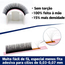 Extensões de Cílios Postiços Qeelasee Profissionais de Mink, Cílios Individuais para Maquiagem, Volume e Fans de Cílios, Atacado