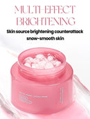 Creme de Colágeno Rosa PDRN com Niacinamida para Tom de Pele Irregular, Hidratante Facial Leve e Não Oleoso