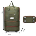 Bolsa de viagem dobrável, compartimento de bagagem, caixa de armazenamento de roda giratória, bolsa de bagagem telescópica de grande capacidade, bolsa noturna