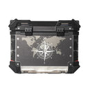 Universal Motocicleta Traseira Trunk Top Casos, Caixa De Alumínio, Bagagem, Mala, Moto Cauda Caixa, 65L, 55L, 45L, 36L