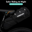 Newboler 15l grande capacidade saco de bicicleta à prova dwaterproof água alforje ciclismo saco cauda mtb dobrável saco traseiro bagagem da bicicleta estrada