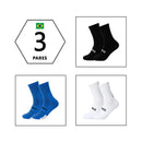 3 Pares，Meias de ciclismo respiráveis，Meia de yoga antiderrapante，Meias para corrida ao ar livre，Meias de poliéster