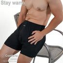 Homens puro algodão boxer shorts homem cintura alta grande roupa interior casual sólida cuecas plus size alo calças pijama boxers M-3XL 2025