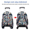 Nova Mala de Viagem de Grande Capacidade com Alça Retrátil, Bolsa de Mão para Viagens de Longa e Curta Distância, Mala de Nyl...
