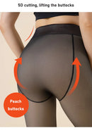 Meias térmicas grossas mulheres inverno quente sexy translúcido meia-calça leggings feminino cintura alta elástica magro meia-calça