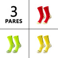 Meias de futebol masculinas, Meia poliamida corrida, Meia antiderrapante futebol, Meias de corrida de tubo médio