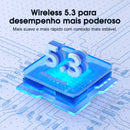 QCY-T13 ANC Fones De Ouvido Sem Fio, Bluetooth 5.3 TWS, ANC, Auscultadores De Cancelamento De Ruído, 4 Microfones ENC Headset, In-Ear, Handfree Earbuds
