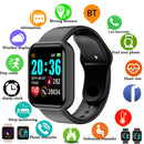 Relógio inteligente controle de música calorias distância rastreador de fitness mensagem lembrar masculino smartwatch feminino relógios pulseira relógio alarme y68