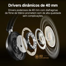 Qcy h3 pro anc fone de ouvido sem fio 50db cancelamento de ruído fone de ouvido de áudio espacial de alta resolução com ldac bluetooth 5.4 sobre fone de ouvido