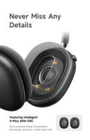 Picun f8 pro anc fones de ouvido sem fio 3d espaço áudio cabeça rastreamento-52db anc alta fidelidade bluetooth fone de ouvido enc hd microfone app de baixa latência