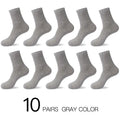 Hss 2023 meias de algodão masculino novos estilos 10 pares/lote preto homens de negócios meias respirável primavera verão para masculino tamanho dos eua (6.5-12)
