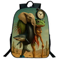 Engraçado italiano brainrot impresso mochila para meninos meninas cappuccino assassino mochila crianças bookbag italiano brainrot sacos