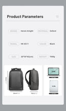 Hk designer masculino bolsa para portátil à prova dwaterproof água sacos de escola para meninos universitários masculino negócios esportes mochila viagem com carregamento usb