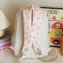 3 pçs conjunto bonito grande capacidade mochila coreano moda arco impressão saco sacos de náilon estudante mochila alça ajustável mochila viagem