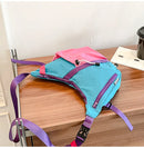 Bolsa de ombro multifuncional ajustável, à prova d'água, cor contrastante, feminina, moda coreana, leve, bolsa crossbody