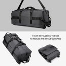 Bolsa de viagem, bolsa de grande capacidade, bagagem de mão portátil ao ar livre, bolsa de viagem com rolo, bolsa de lona unissex conveniente e prática