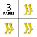 Meias de futebol masculinas, Meia poliamida corrida, Meia antiderrapante futebol, Meias de corrida de tubo médio