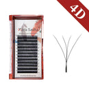 MARIA Florescimento Automático W Forma Bloom 3D 4D 5D 6D Fãs Pré-fabricados Velocidade Extensões de Cílios Natural Suave Luz Completa Densa