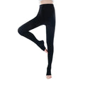 Meia-calça de compressão médica 34-46mmhg mulheres coxas dedo do pé aberto classe 3 suporte de pressão meia de veias varicosas plus size