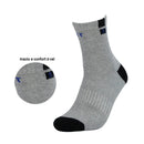 12 Pares, Meias Masculinas de Algodão, Respiráveis, Contendo Algodão, Meias Esportivas de Cano Médio, Verão, Secagem Rápida