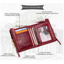 Contact's moda couro genuíno carteira feminina bifold titular do cartão moeda bolsa pequena bolsa feminina clipe de dinheiro masculino bolso carteiras
