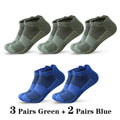 ‌ Meias esportivas masculinas, 3/5/10 pares, meias curtas para corrida, secagem rápida, malha respirável, meias curtas leves, confortáveis e anti-odor