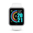 Relógio inteligente controle de música calorias distância rastreador de fitness mensagem lembrar masculino smartwatch feminino relógios pulseira relógio alarme y68
