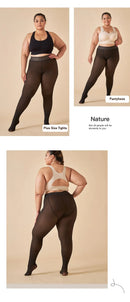 Meias térmicas grossas mulheres inverno quente sexy translúcido meia-calça leggings feminino cintura alta elástica magro meia-calça
