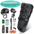 Newboler 15l grande capacidade saco de bicicleta à prova dwaterproof água alforje ciclismo saco cauda mtb dobrável saco traseiro bagagem da bicicleta estrada