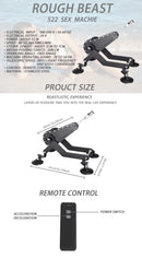 ROUGH BEAST 522 70W Power Sex Machines para Mulher Masturbação Pistola de Bombeamento, Engrenagem Turbo de Forte Potência, Máquina de Masturbação de Amor