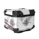 Universal Motocicleta Traseira Trunk Top Casos, Caixa De Alumínio, Bagagem, Mala, Moto Cauda Caixa, 65L, 55L, 45L, 36L