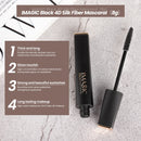 Imagic novo curling à prova dwaterproof água rímel preto concentrado cílios cosméticos estendido curling cílios grosso e rápido seco
