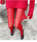 Trendix novas meias vermelhas mulheres bodycon super elástico ver através de renda meia-calça outono sexy magro elegante borgonha collants inverno