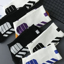 5 pares outono inverno meia basquete esportes simples alta superior meados tubo grosso moda ins cor sólida engraçado meia confortável
