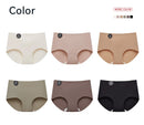 Falllsweet 4 Peças de Calcinhas de Seda Sem Costura para Mulheres, Lingerie Sexy de Cintura Média, Calcinhas de Seda Gelada M-2XL