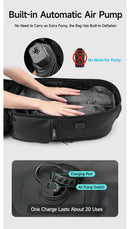 Tigernu mochilas a vácuo compressão mochilas de viagem 15.6-17 mochila portátil dos homens tsa anti roubo mochilas expansível mochila
