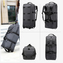 Bolsa de viagem, bolsa de grande capacidade, bagagem de mão portátil ao ar livre, bolsa de viagem com rolo, bolsa de lona unissex conveniente e prática