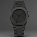 Novo relógio masculino da moda simples preto masculino relógios de quartzo árabe digital casual gotejamento pulseira de óleo