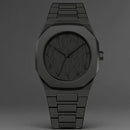 Novo relógio masculino da moda simples preto masculino relógios de quartzo árabe digital casual gotejamento pulseira de óleo