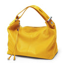 Bolsa de Ombro Grande Zency 100% Couro Genuíno para Mulheres, Bolsa Tote, Bolsa de Mão, Bolsa Hobo de Couro Preto, Bolsas com Zíper para Usar Debaixo do Braço