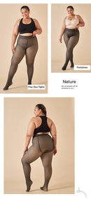 Meias térmicas grossas mulheres inverno quente sexy translúcido meia-calça leggings feminino cintura alta elástica magro meia-calça