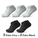 ‌ Meias esportivas masculinas, 3/5/10 pares, meias curtas para corrida, secagem rápida, malha respirável, meias curtas leves, confortáveis e anti-odor