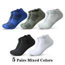 ‌ Meias esportivas masculinas, 3/5/10 pares, meias curtas para corrida, secagem rápida, malha respirável, meias curtas leves, confortáveis e anti-odor