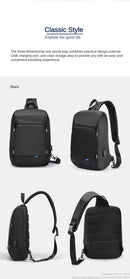 Mochila Antifurto Impermeável Kingsons/Vgoal para Homens, para Laptop de 14/13.3 polegadas com Porta USB e Cadeado TSA