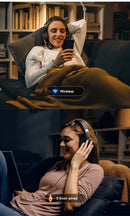 Picun b8 fones de ouvido bluetooth 120h playtime fone de ouvido sem fio bluetooth 3eq modo baixa latência chamadas mãos-livres sobre fones de ouvido