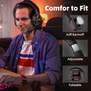 Kofire UG-05 fones de ouvido para jogos 2.4g bt5.0 fone de ouvido sem fio com microfone rbg luz vibração bluetooth fone de ouvido para ps4 ps5 pc switch